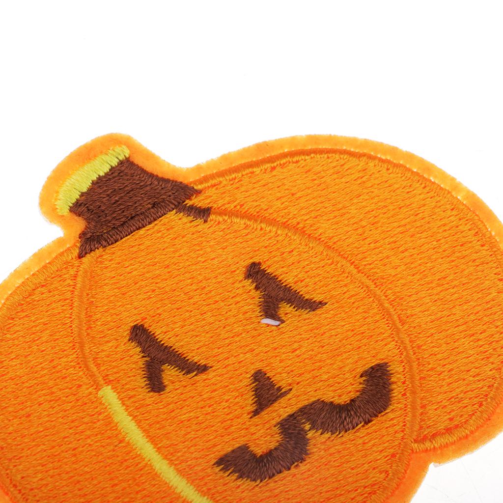 10 Chiếc Halloween Thêu May Sắt Trên Miếng Dán Huy Hiệu Túi Quần Áo Appliques