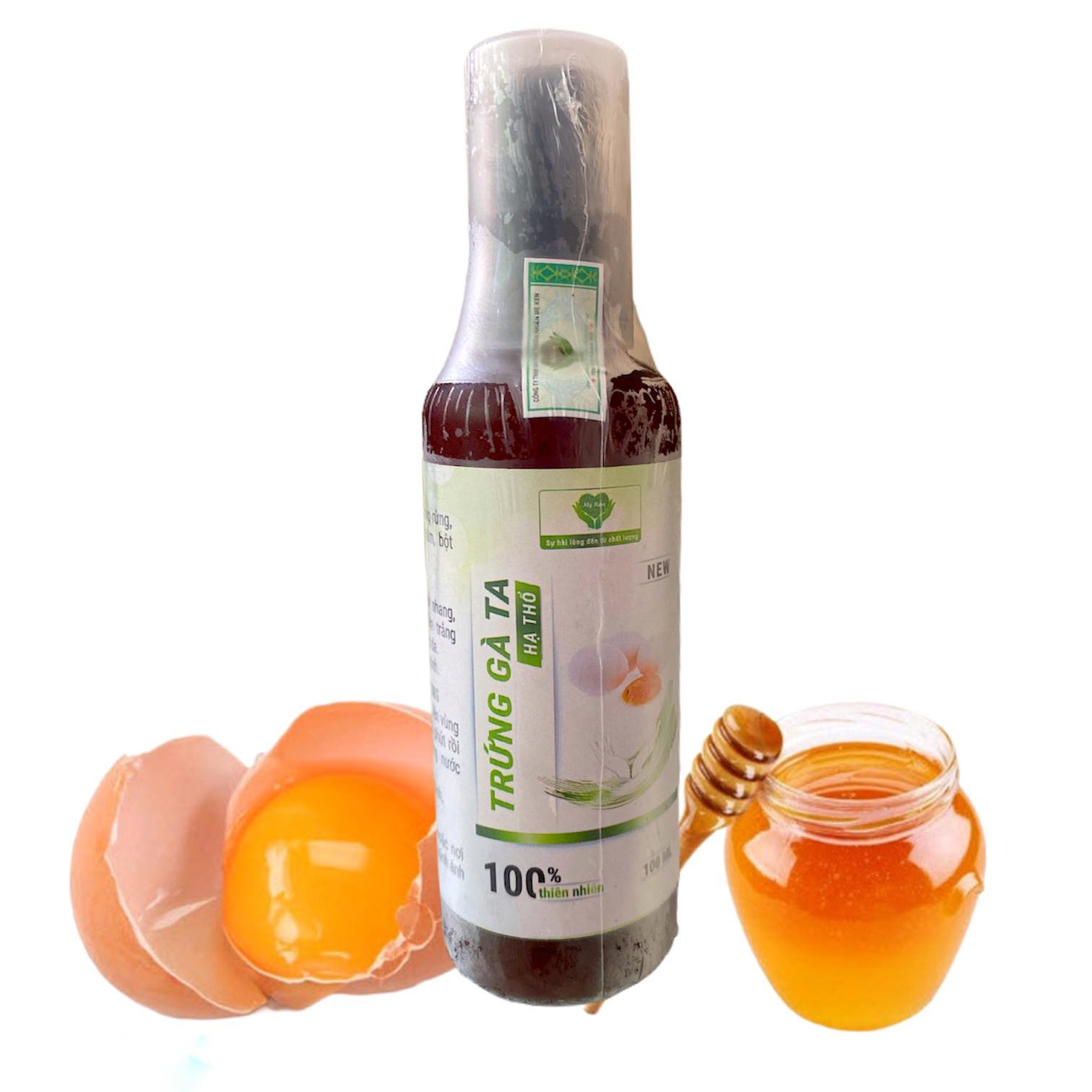 Trứng Gà Ta Hạ Thổ Mẹ Ken - 100ml (ngừa nám, tàn nhang, cấp ẩm cho da, xông hơ sau sinh, đắp mặt)