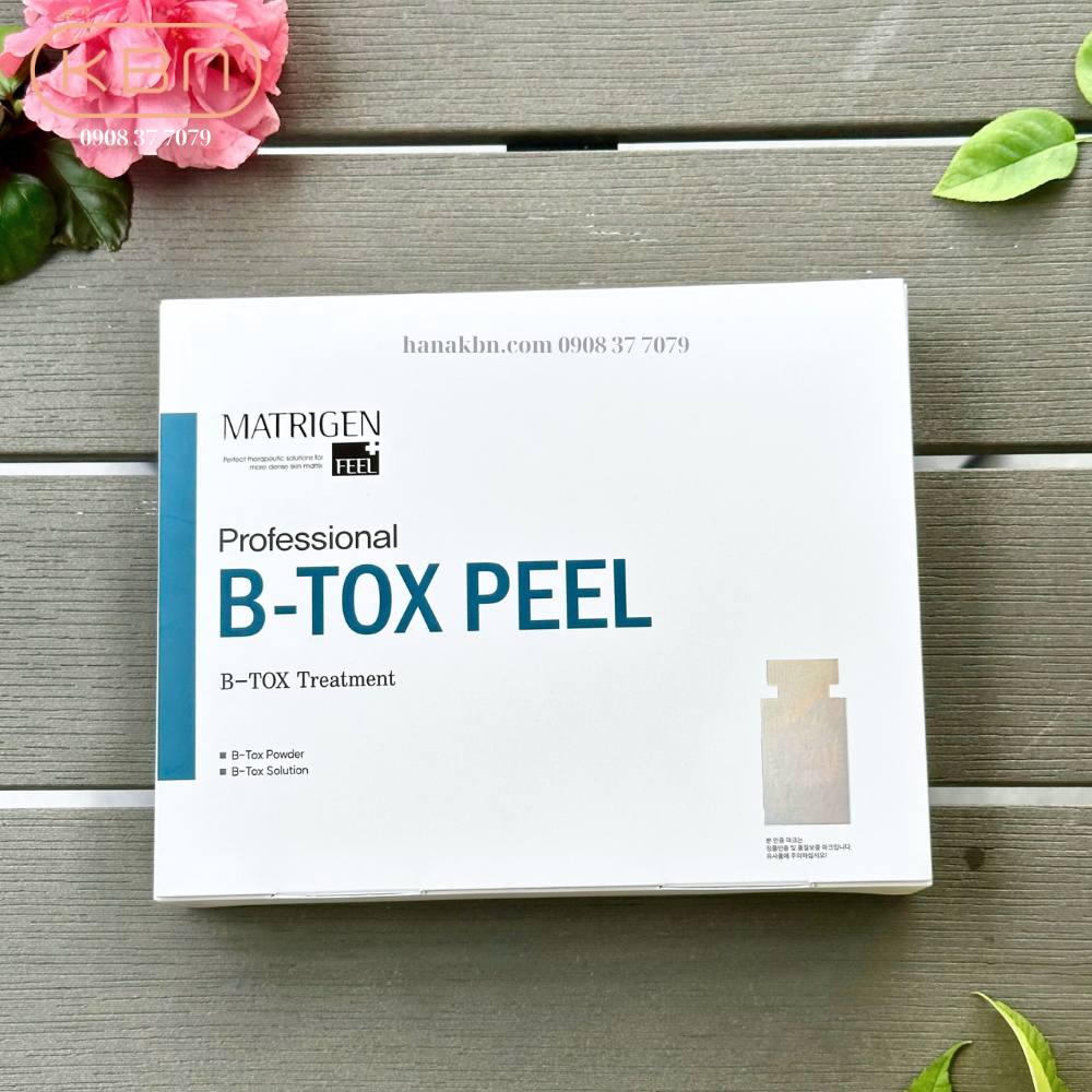 Tảo Peel Da B-TOX PEEL, Tảo Tái Tạo Da 2 Màu - 12 Lọ/ Hộp - Loại Bỏ Độc Tố, Mụn, Làm Sạch Da (Hàng Chính Hãng)