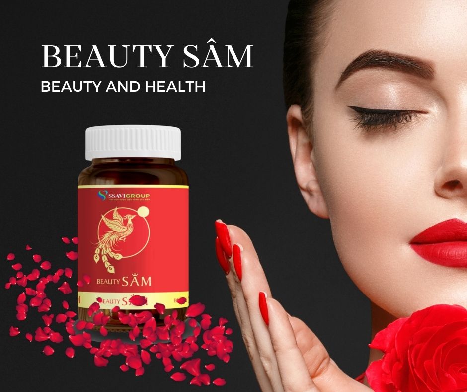 Viên uống Đẹp Da (BeautySAM) - Da sáng bóng, nhẵn mịn, hồng hào từ bên trong một cách tự nhiên, nâng cao thể trạng, thải độc và thanh lọc cơ thể, Cải thiện nội tiết tố nữ