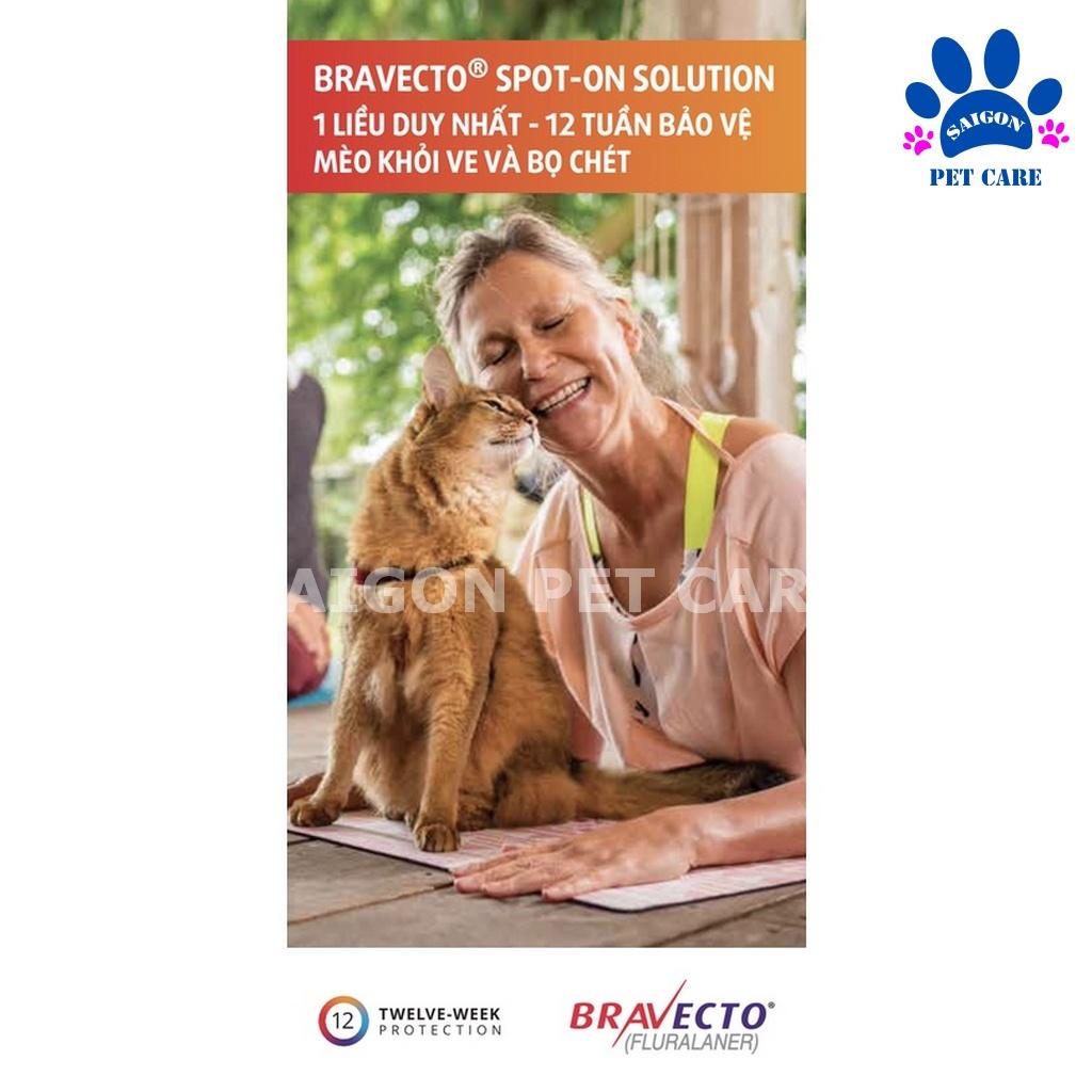 Bravecto for cat nhỏ gáy trị ve rận, bọ chét tận gốc cho mèo