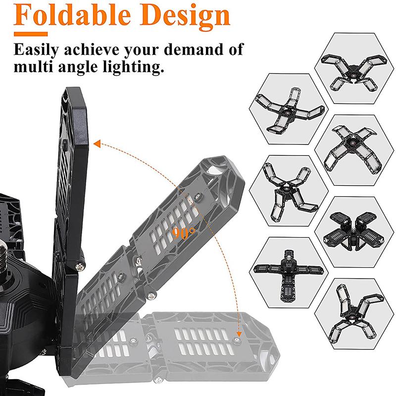 Đèn Led Nhà Để Xe Mạnh Mẽ Nhà Xưởng Kho Đèn Làm Việc Trần Gấp 15000 Lumen 150W Cho Nhà Để Xe Chiếu Sáng Công Nghiệp