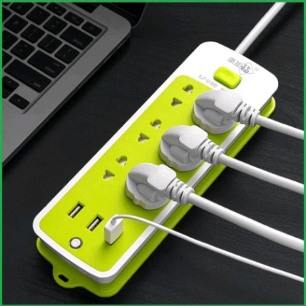 Ổ cắm điện đa năng 3 cổng sạc USB -10A, ổ cắm chống giật -công suất lớn