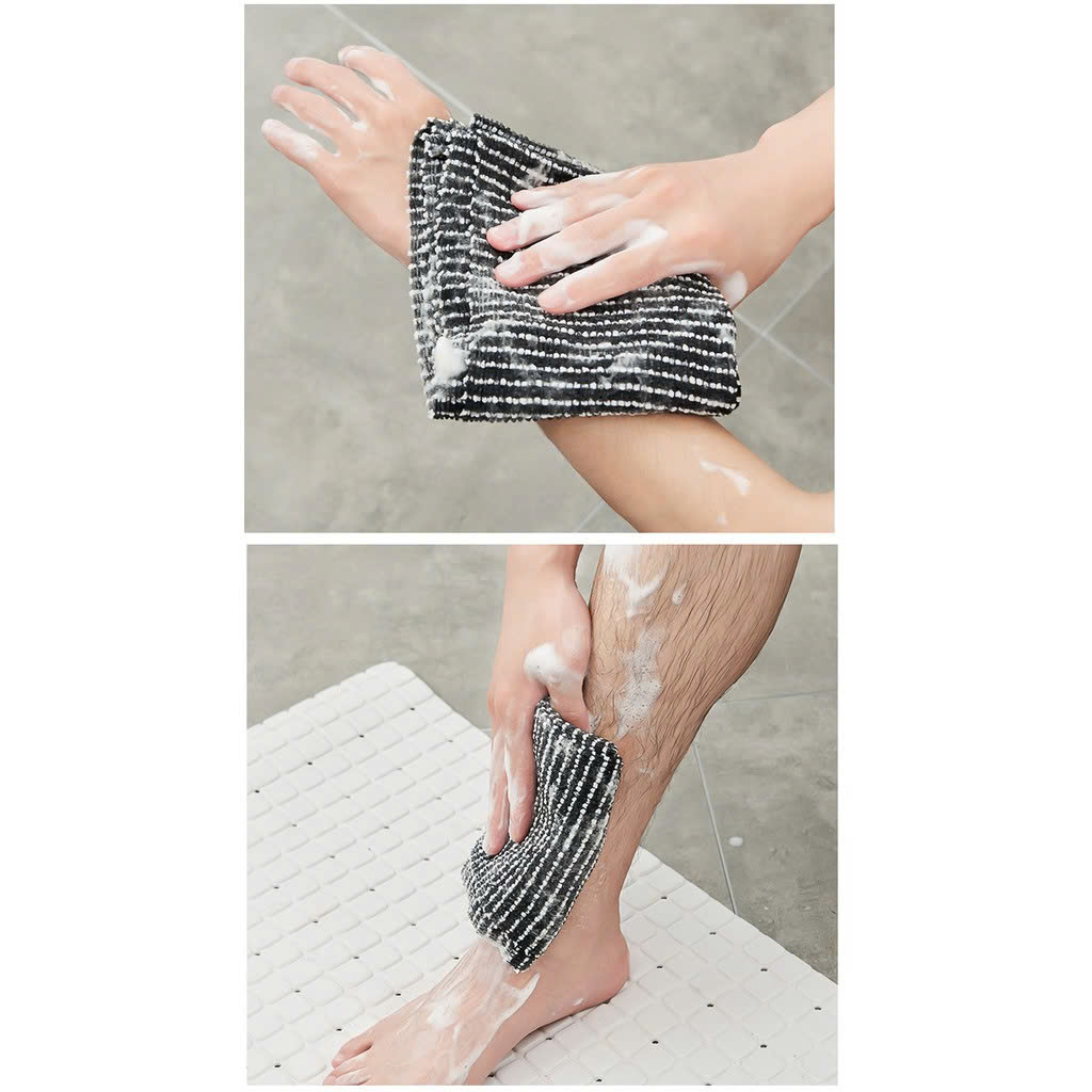 Khăn Tắm Làm Sạch Tế Bào Chết KAI 78176 - 041HB1002 Vải Nylon Mềm (1 Gói 1 Chiếc)