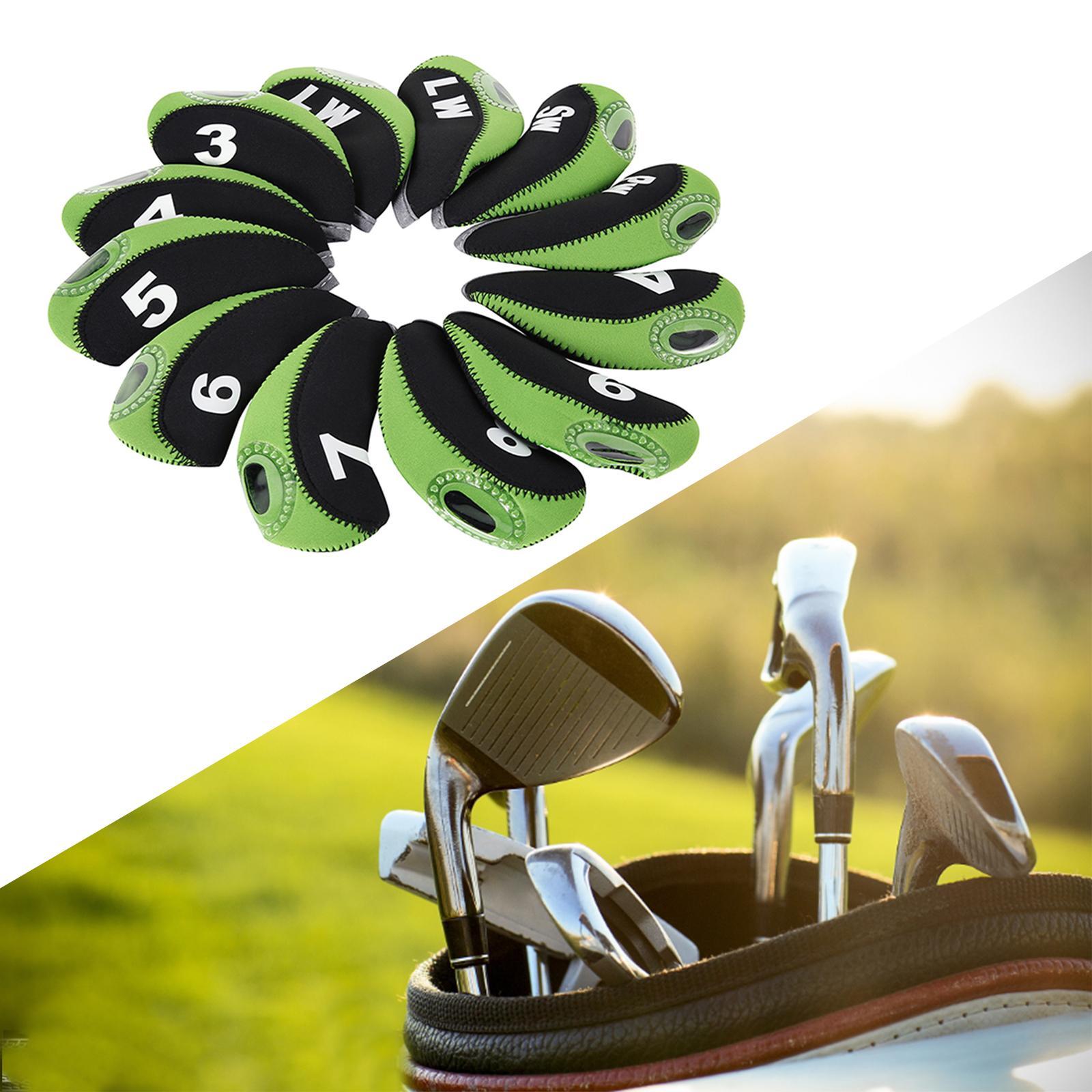 Golf Iron Head Covers Set Golf Wedges Headcovers Protector Guard Golfers