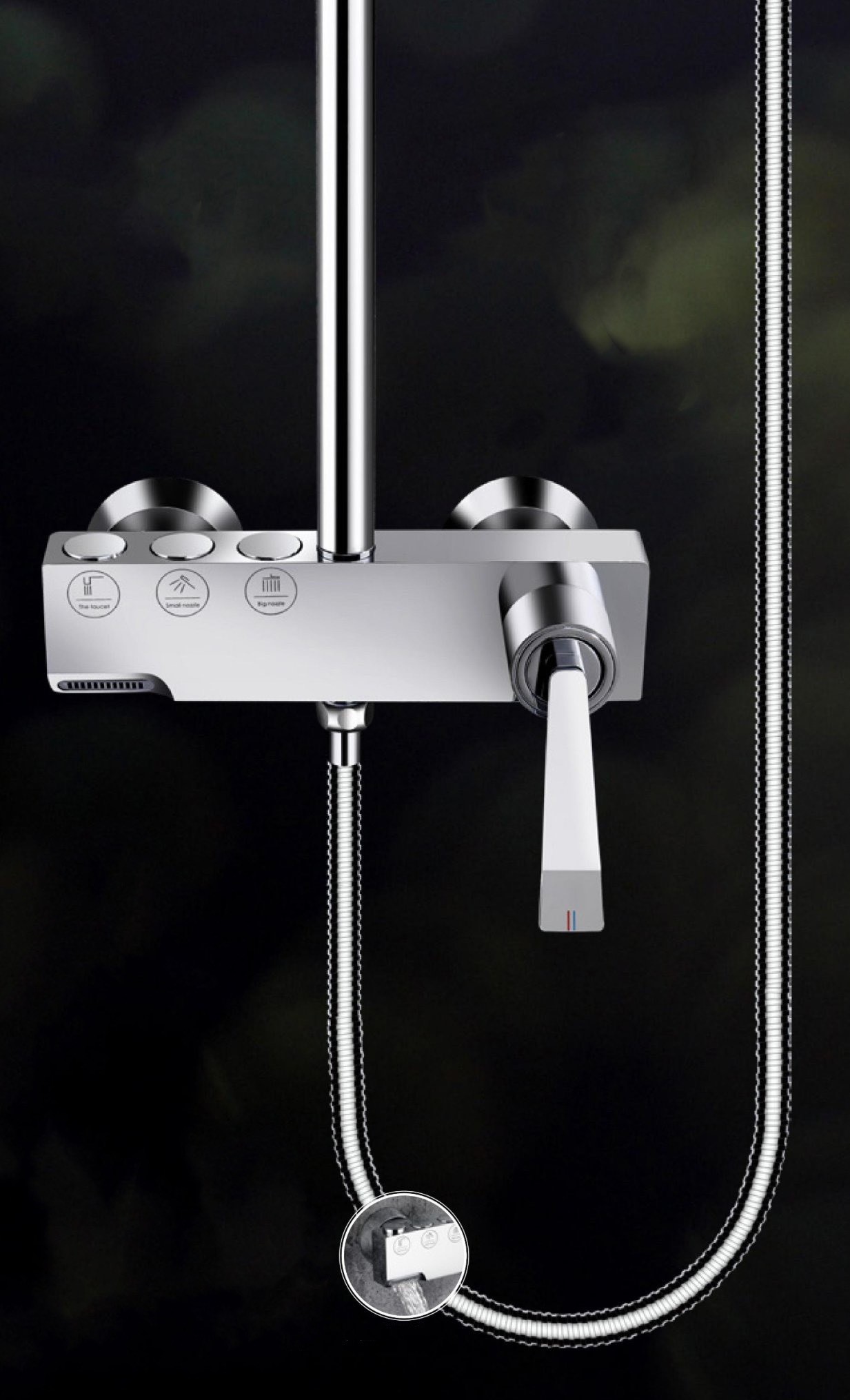 BỘ SEN TẮM ĐỒNG THAU NÓNG LẠNH EUROVINTO CAO CẤP MÃ V9-FX