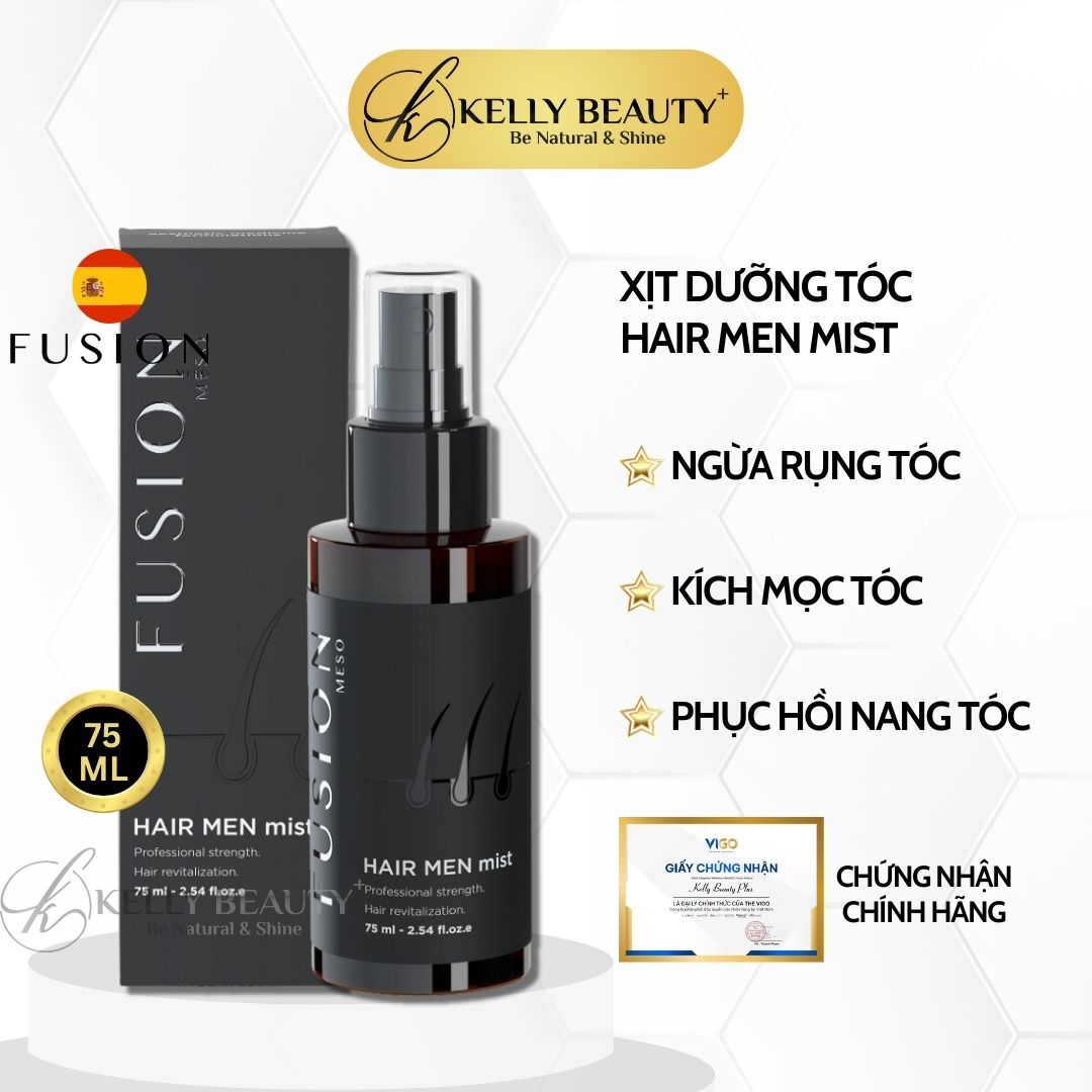 Xịt Dưỡng Kích Mọc Tóc Fusion Hair Men Mist | Kelly Beauty