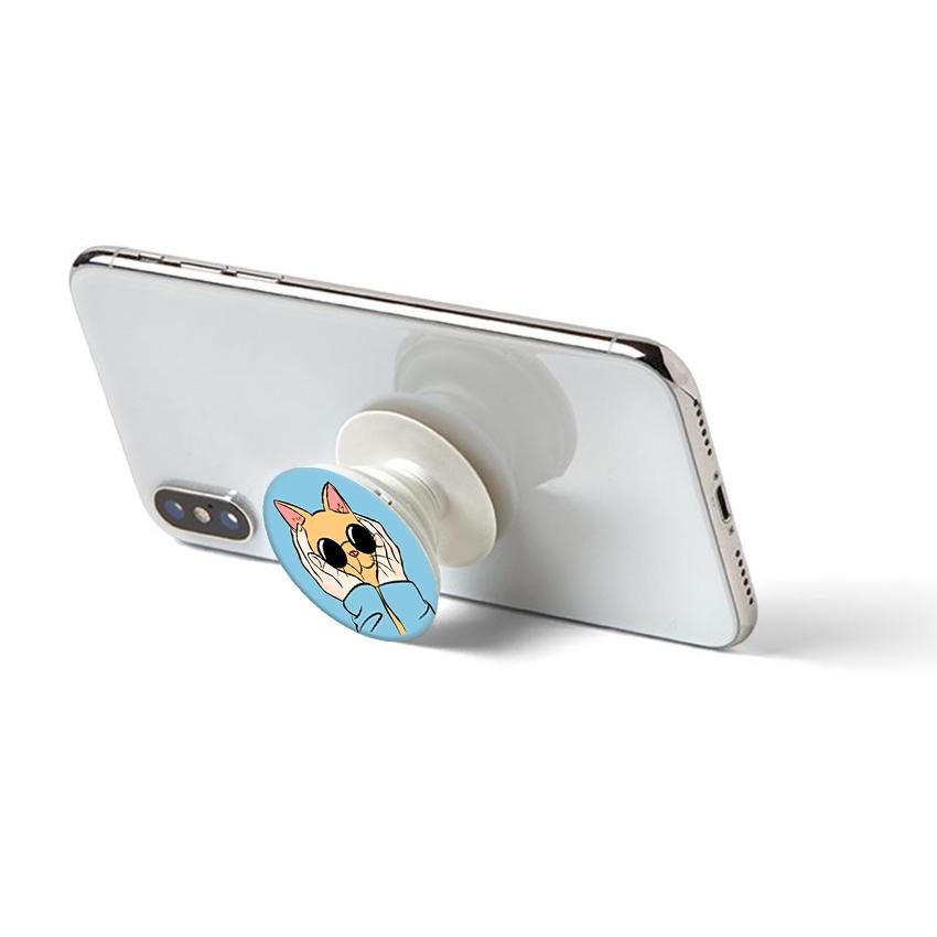 Gía đỡ điện thoại đa năng, tiện lợi - Popsocket - In hình CAT14 - Hàng Chính Hãng