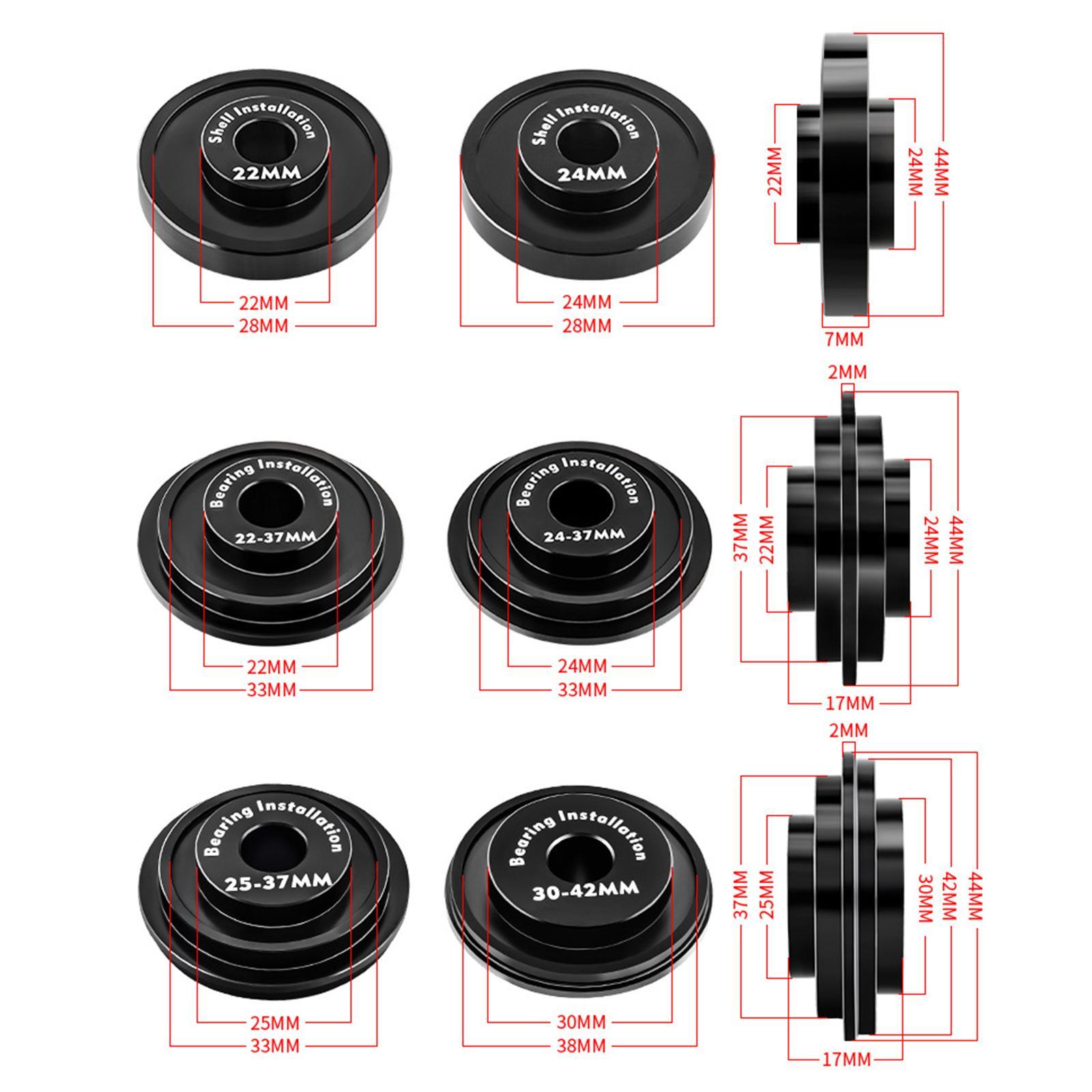 Bike Bottom Bracket Install and Removal Tools Set Durable Bearing Press Tool