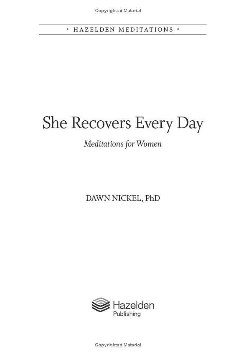 Sách ngoại văn: She Recovers Every Day - Meditations For Women
