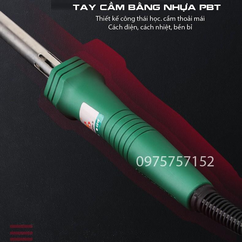 Mỏ hàn nhiệt, tay hàn thiếc 60W Wynn's, lõi gia nhiệt cao cấp, làm nóng nhanh, mối hàn đẹp - Tặng thiếc & nhựa thông