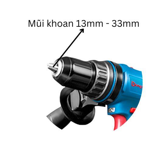 Máy khoan + bắt vít dùng pin Dongcheng DCJZ13E