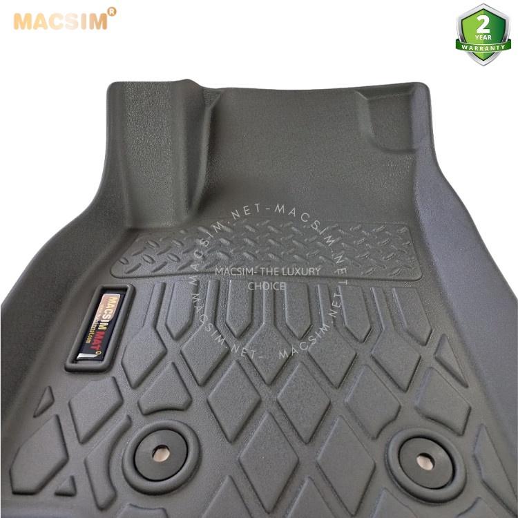 Thảm lót sàn xe ô tô VinFast Fadil Nhãn hiệu Macsim chất liệu nhựa TPE cao cấp màu đen