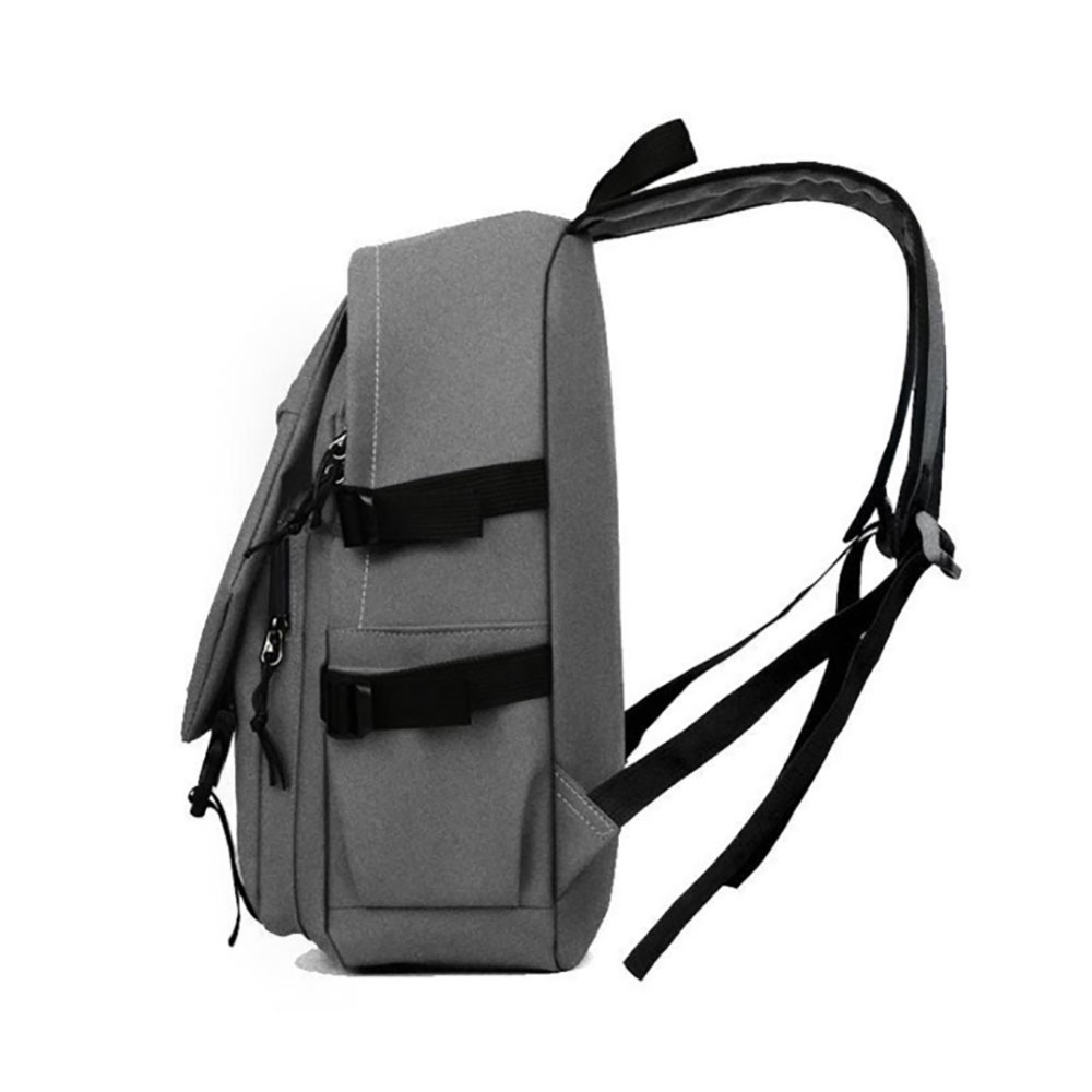 Balo - cặp sách Ulzzang Basic B0173 vải Polyester chống thấm nước đi học, đi làm, du lịch, đựng được laptop 15.6 inch Unisex nam nữ