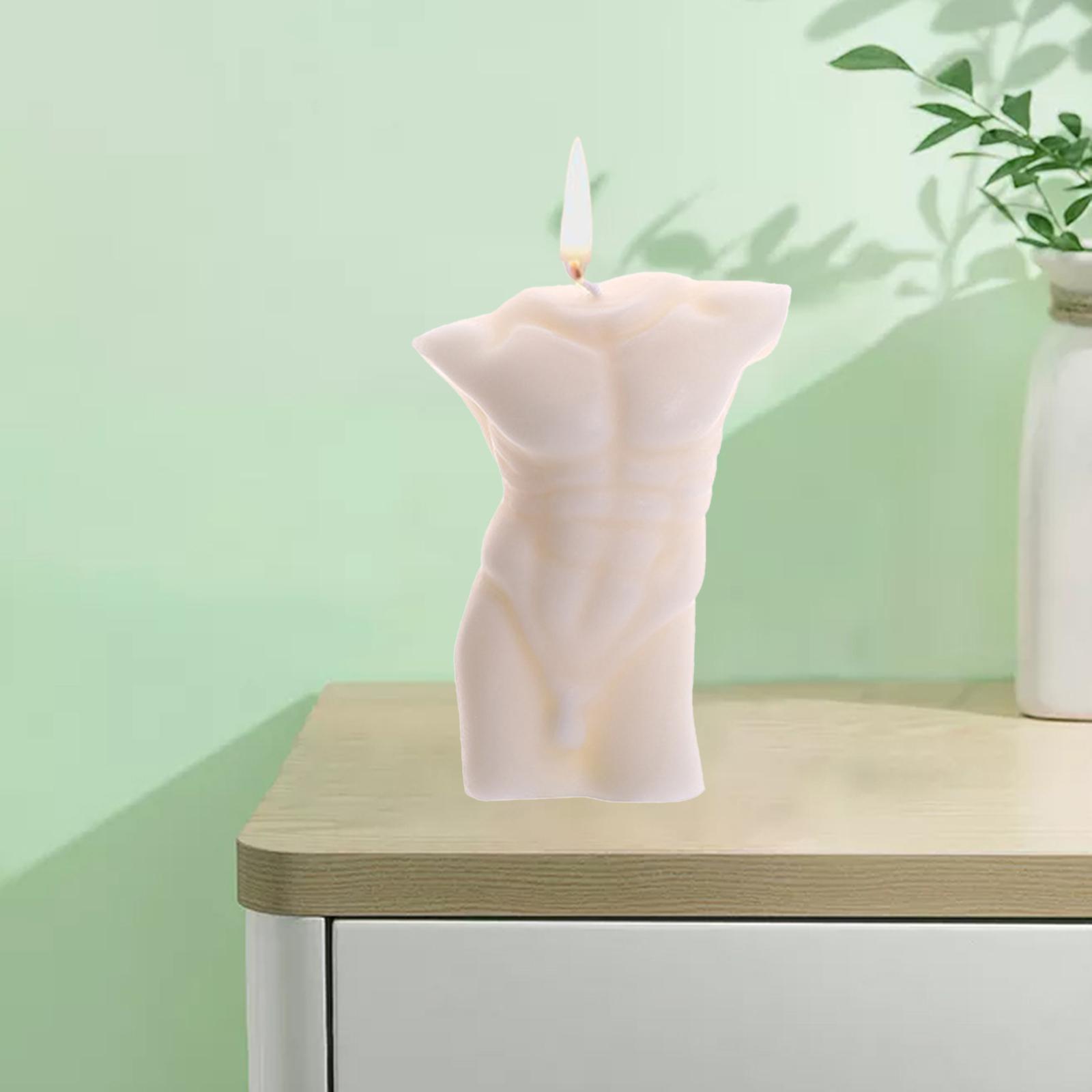 3D Body Soy Candle Torso Scented Candles White