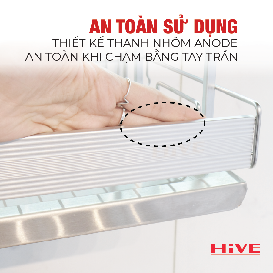 Kệ chén bát treo đáy tủ bếp HiVE SK-ALC A New