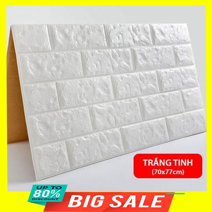 Xốp Dán Tường 3D Giả Gạch 70x77 cm Nhiều Màu Tiện Lợi Cách Âm, Chống Nóng, Chống Ẩm Mốc