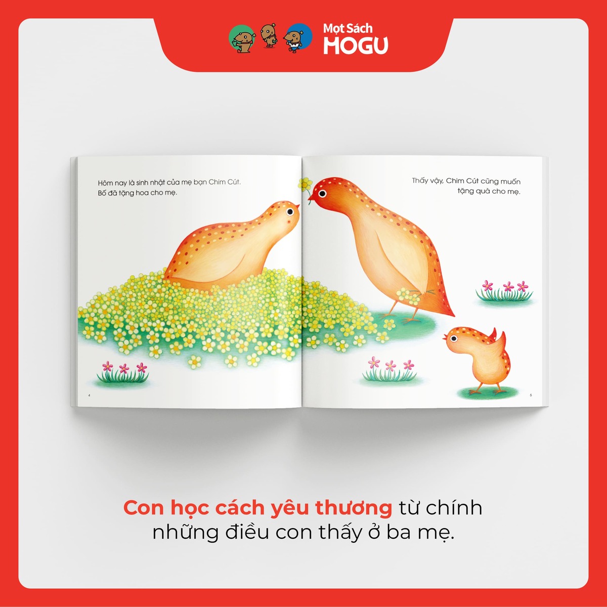 Truyện Ehon bé 1-2-3 tuổi - Bạn chim cút tìm quà tặng mẹ