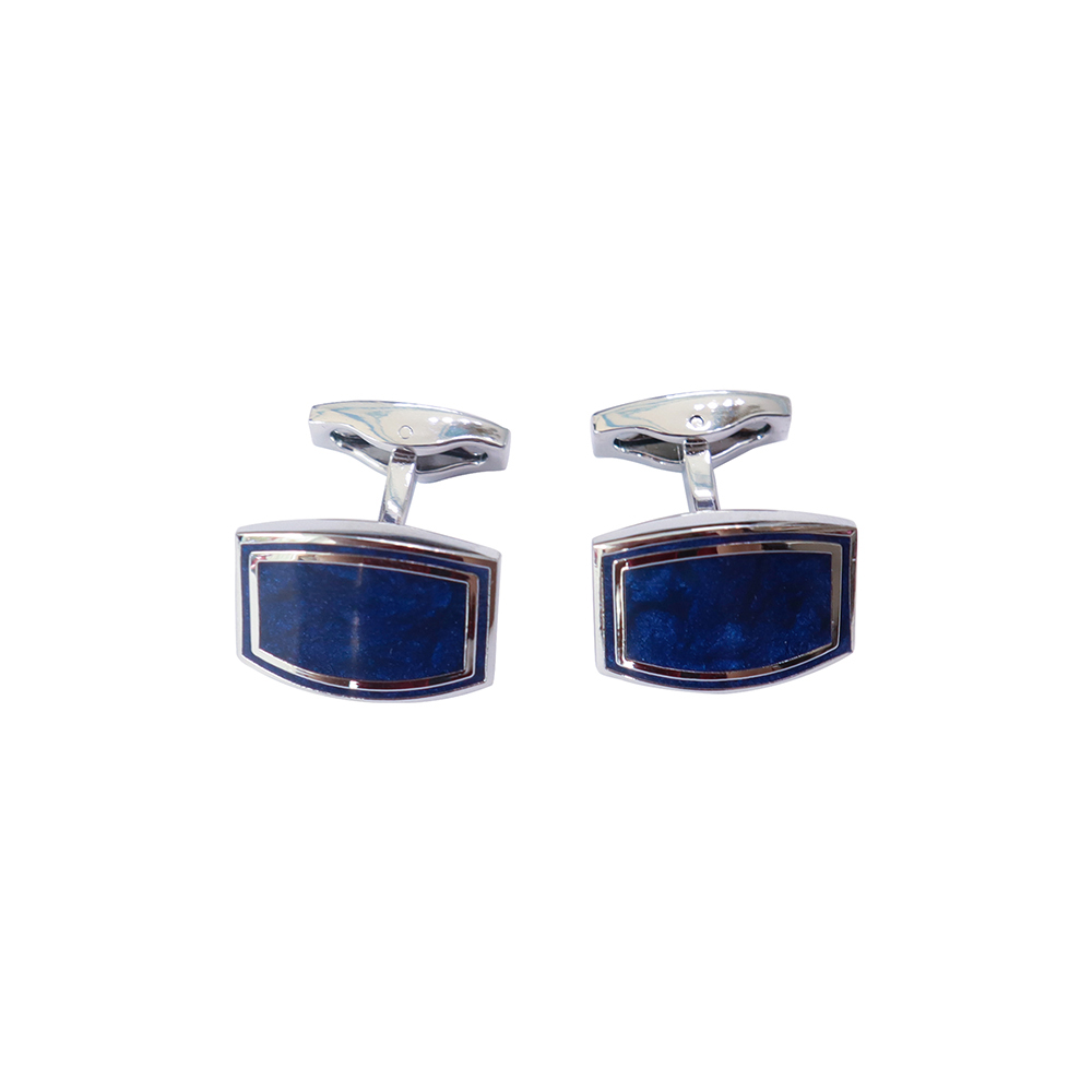 Khuy măng set, cufflinks măng set-Khuy măng set cài áo cho nam  màu trắng kim MSTK012