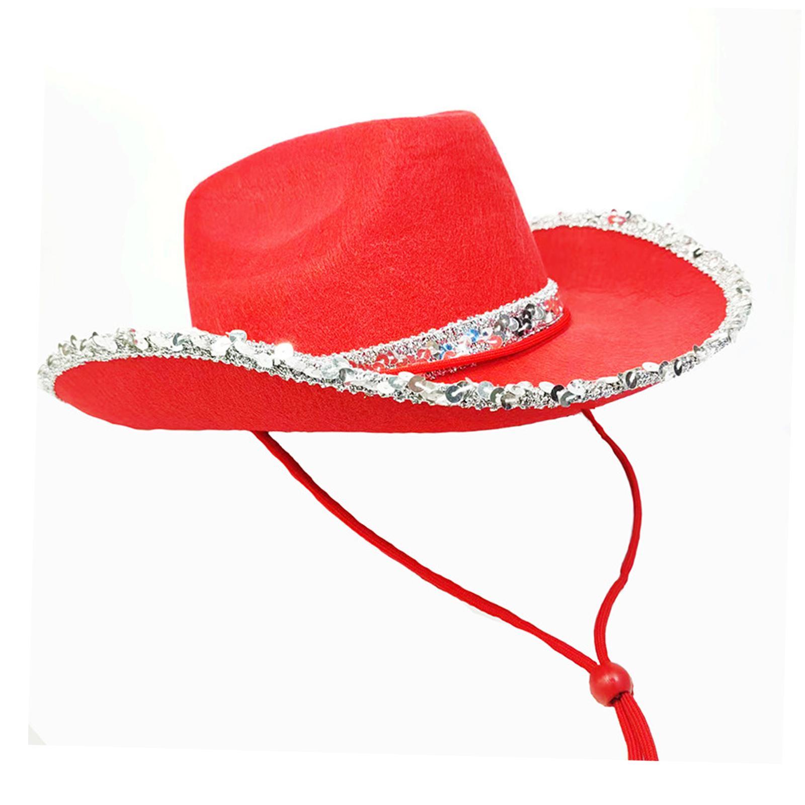 Western Cowboy Hat Fedoras Caps Cowgirl Hat for Summer Outdoor Costumes Accessories