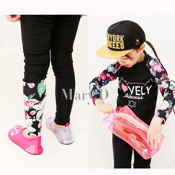 Bộ đồ bơi bé gái SPORTY Lovely Princess, dài tay co giãn tốt