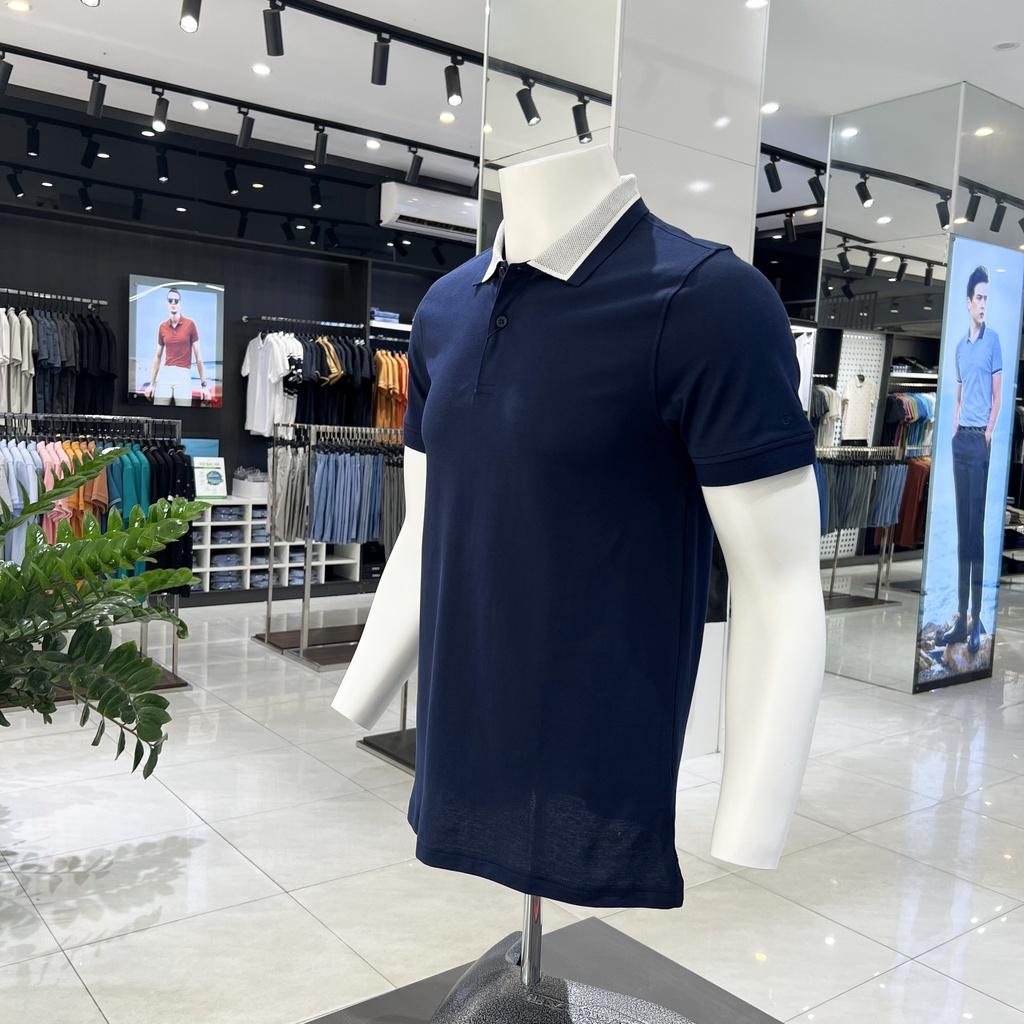 Áo Polo nam Owen xanh navy cao cấp mát lạnh thấm hút mồ hôi APT231406