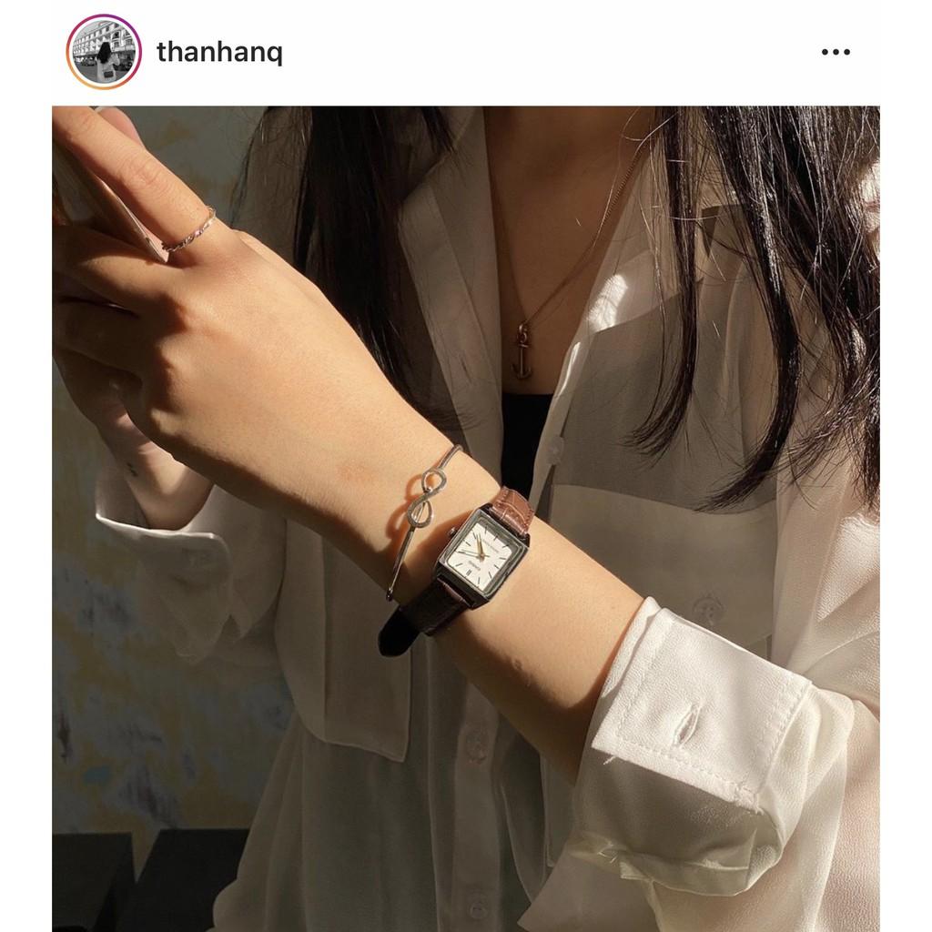 Kiềng bạc vô cực gài S925 LANN