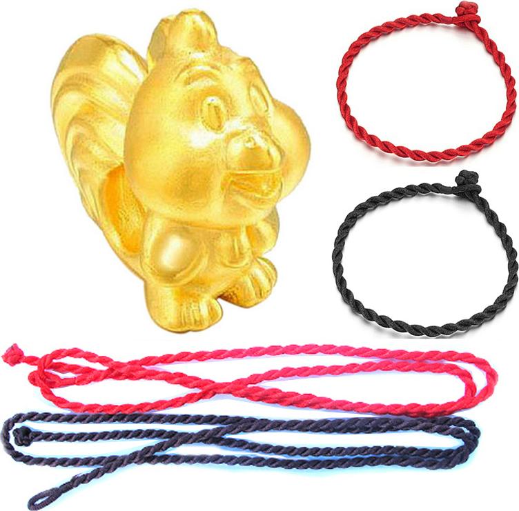 Bộ Vòng Tay Tuổi Dậu Bạc Mạ Vàng Tặng Kèm 2 Dây Đeo Cổ