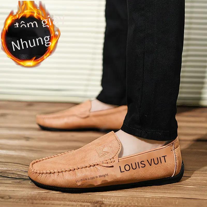 Ưu đãi đặc biệt giày da giày thường giày đỏ lưới mới giá thấp nhất giày đôi khuyến mại mới nhất