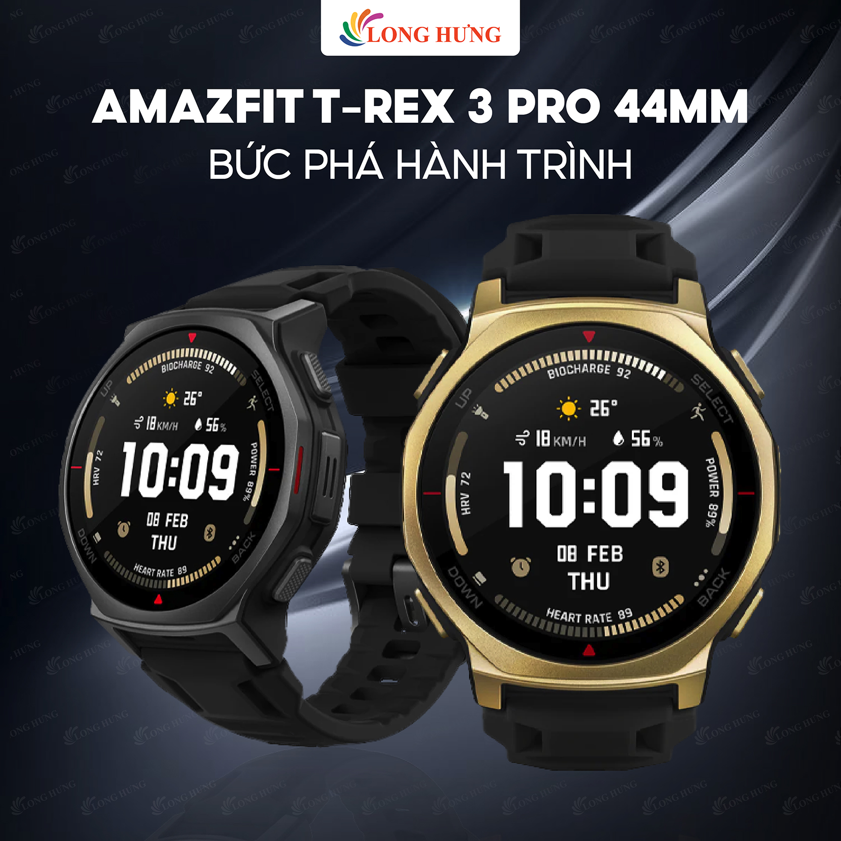 Đồng hồ thông minh Amazfit T-Rex 3 Pro 44mm A2549 - Hàng chính hãng