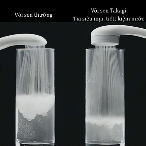 Bộ vòi sen tắm WT điều chỉnh áp suất nước mật độ cao Takagi (JSA122AS) Hàng chính hãng