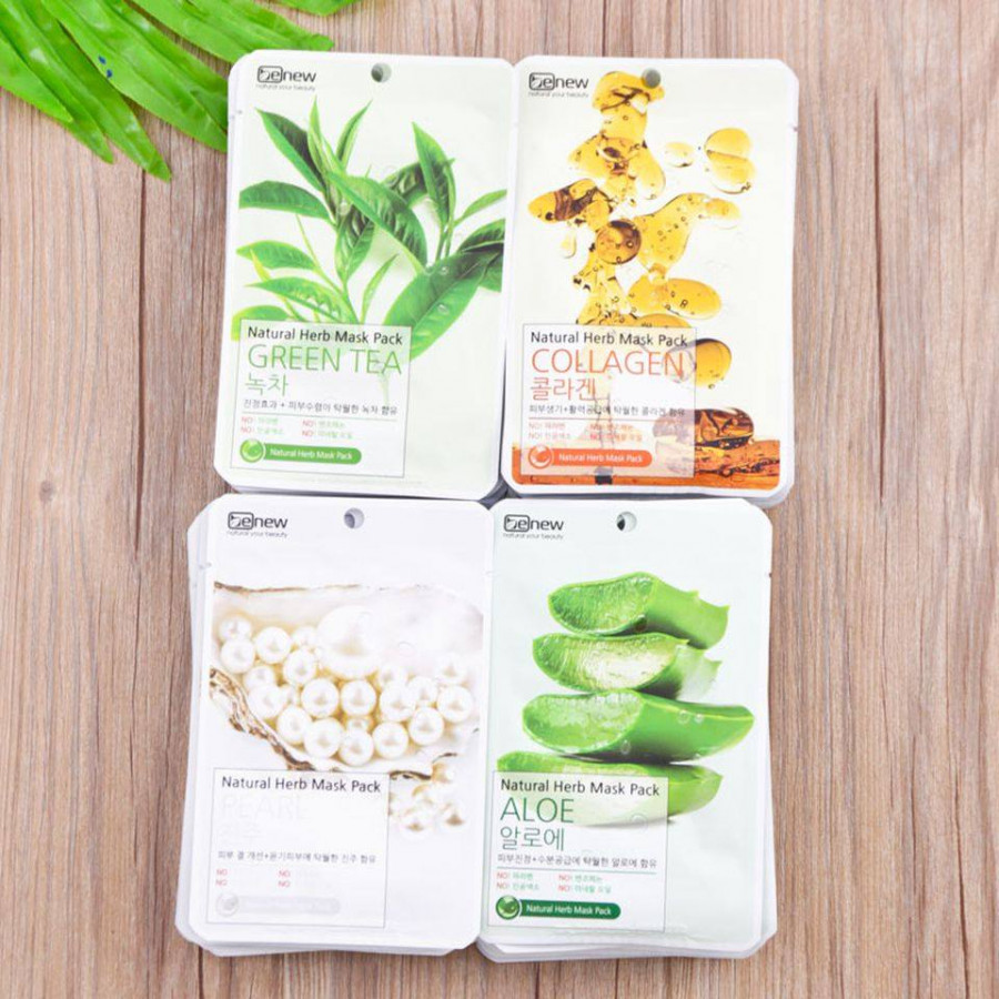 Combo 10 đắp mặt nạ hàn quốc trắng da hỗ trợ điều trị mụn BENEW MIX VỊ NGẪU NHIÊN
