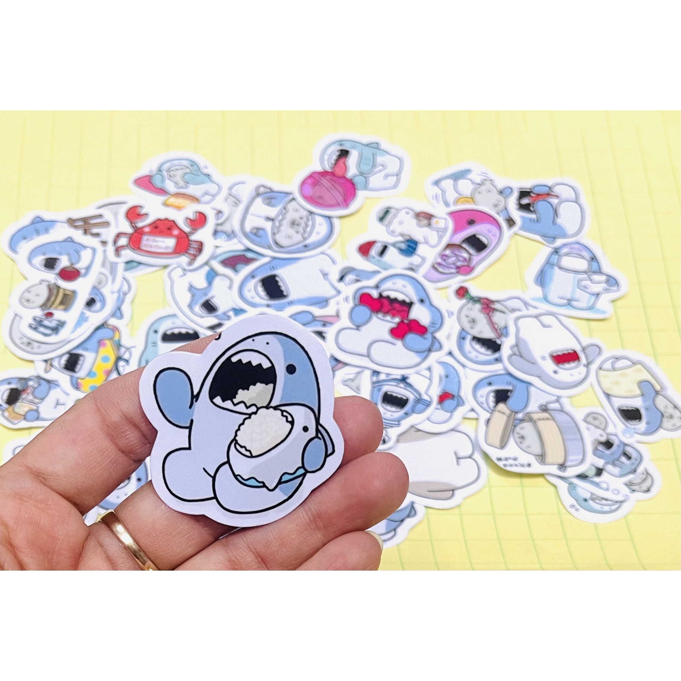 Sticker samezu shark set 30