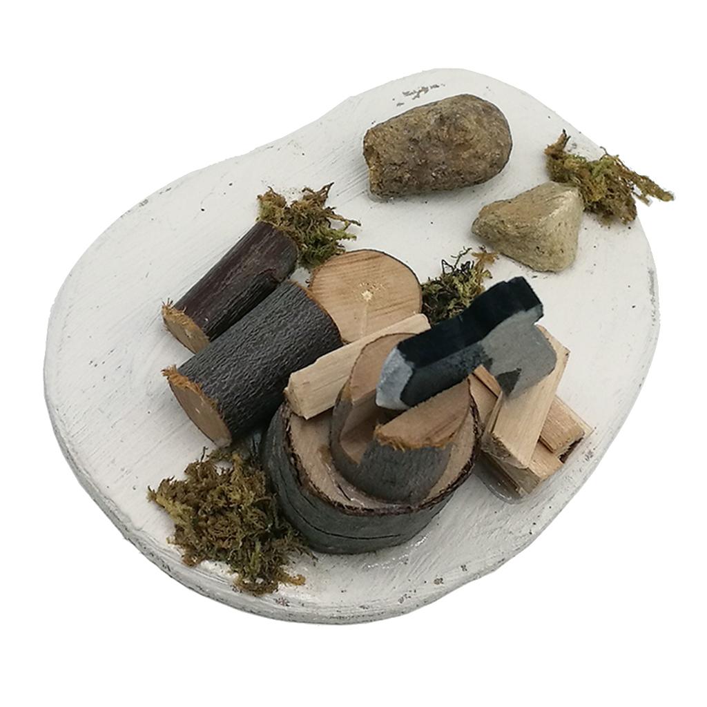 Mini Garden Building Micro Landscape for 1:12 Dollhouse Home Yard Decoration