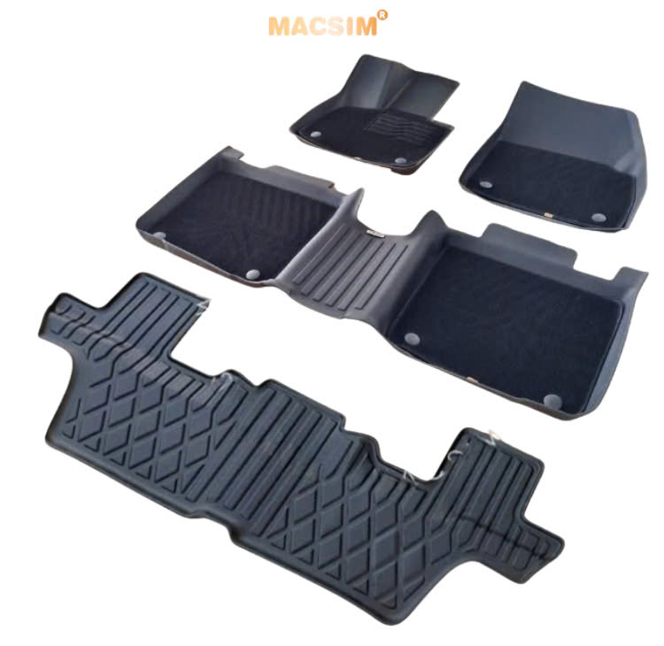 Thảm lót sàn 2 lớp sd3 Vinfast VF9 ( 7 chỗ) - nhãn hiệu Macsim - Giảm giá nhưng chất lượng không giảm