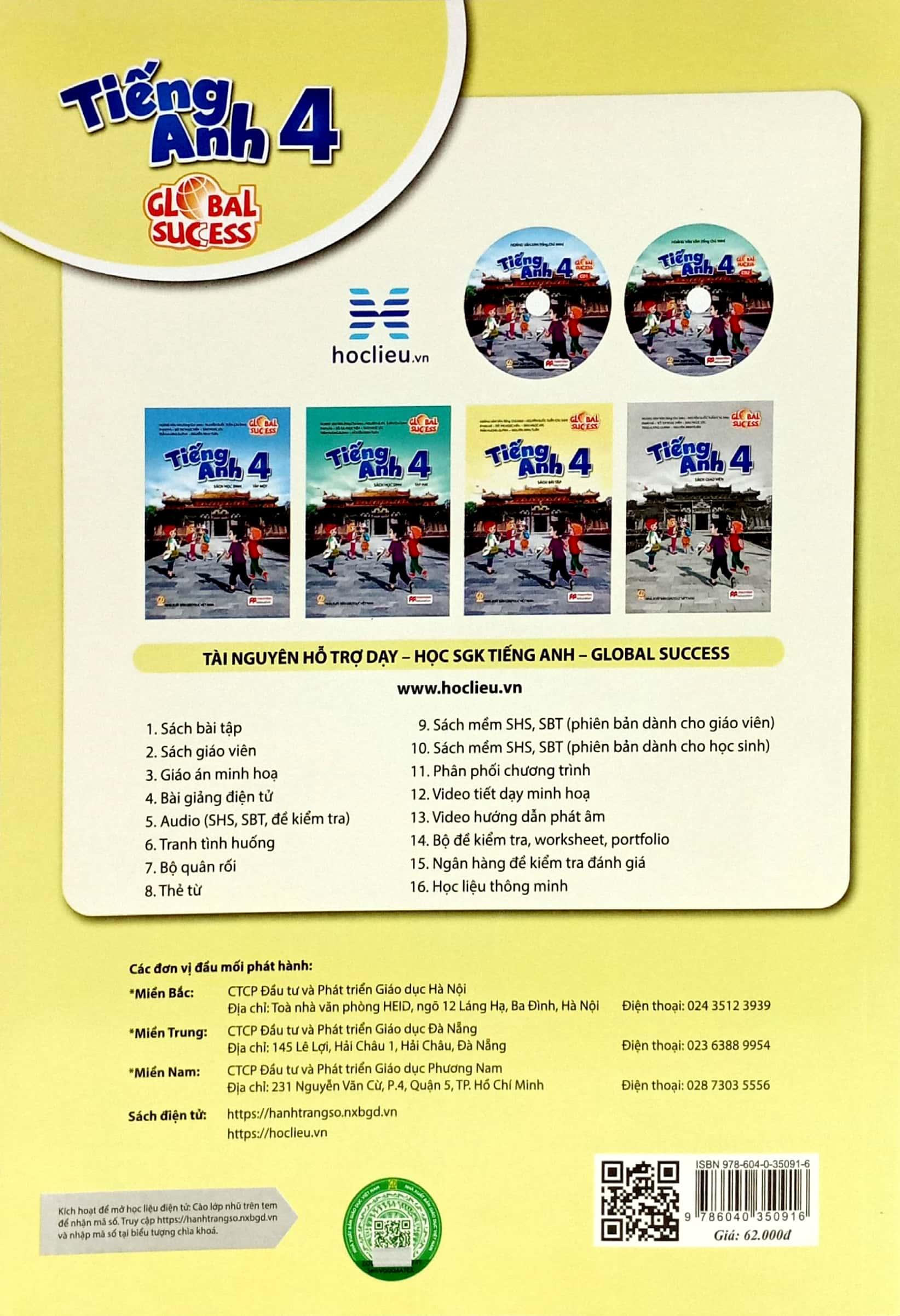 Global Success - Tiếng Anh 4 - Sách Bài Tập