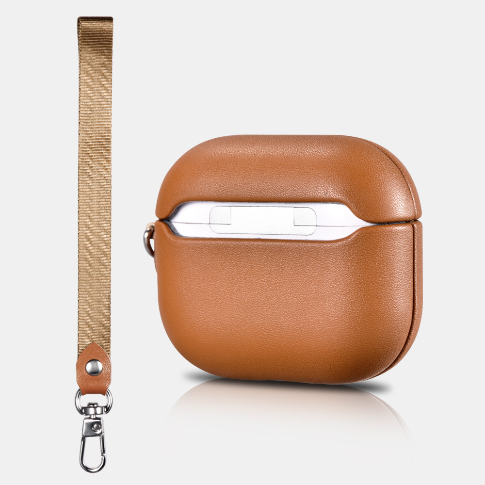 Ốp dành cho Air_pods 3 Supreme PU Leather with wrist strap - Hàng chính hãng