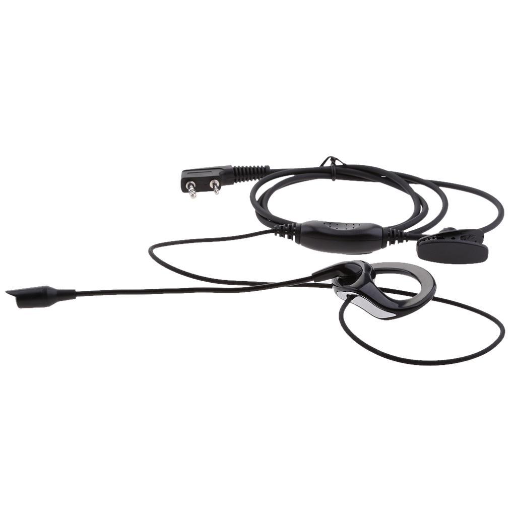 Earpiece Headset PTT Mic 2 PIN for Kenwood PUXING Baofeng Walkie Talkie