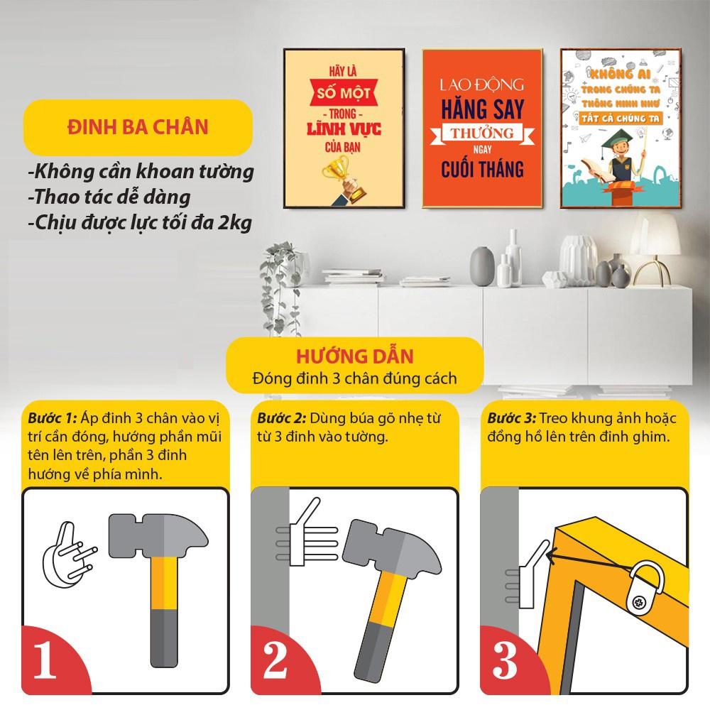 Tranh Vải Canvas Treo Tường - Tranh Bộ 3 Sen Đẹp