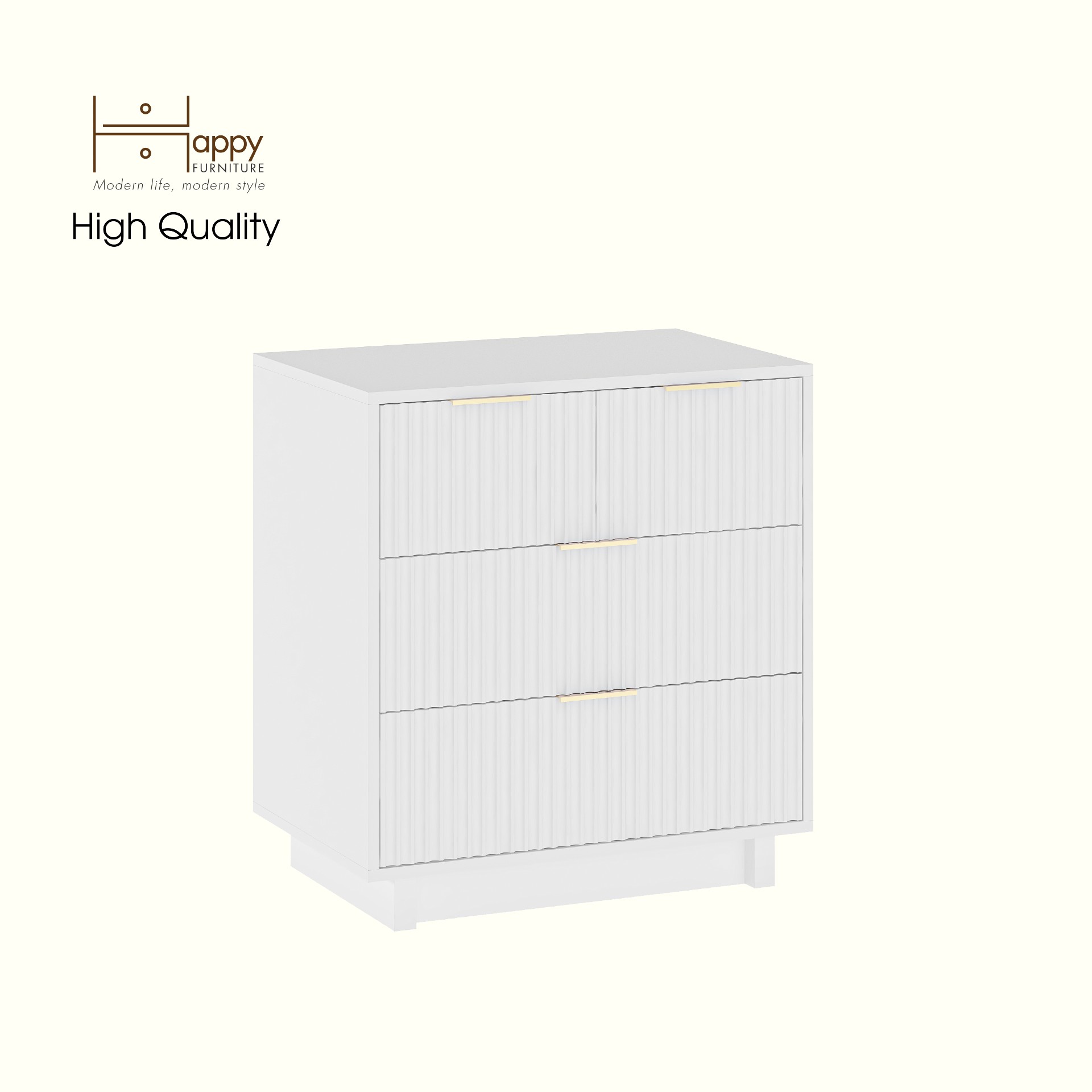 HAPPY FURNITURE , Tủ lưu trữ 4 ngăn kéo - NAMI, THK_238 , 70cm x 45cm x 76cm DxRxC