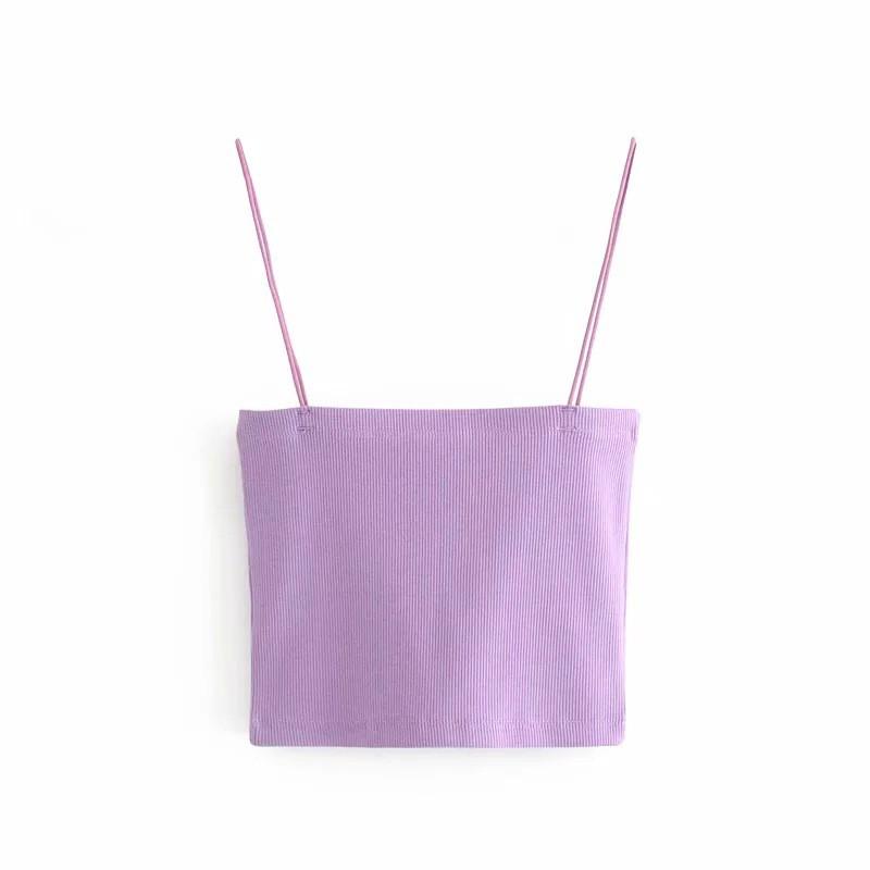 Áo thể thao bra hai dây sợi bún croptop màu đen CRA019
