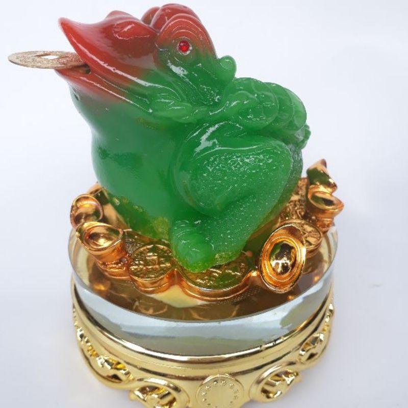 Tỳ hưu cóc ngậm tiền phong thủy cao 15 cm rộng 10 cm