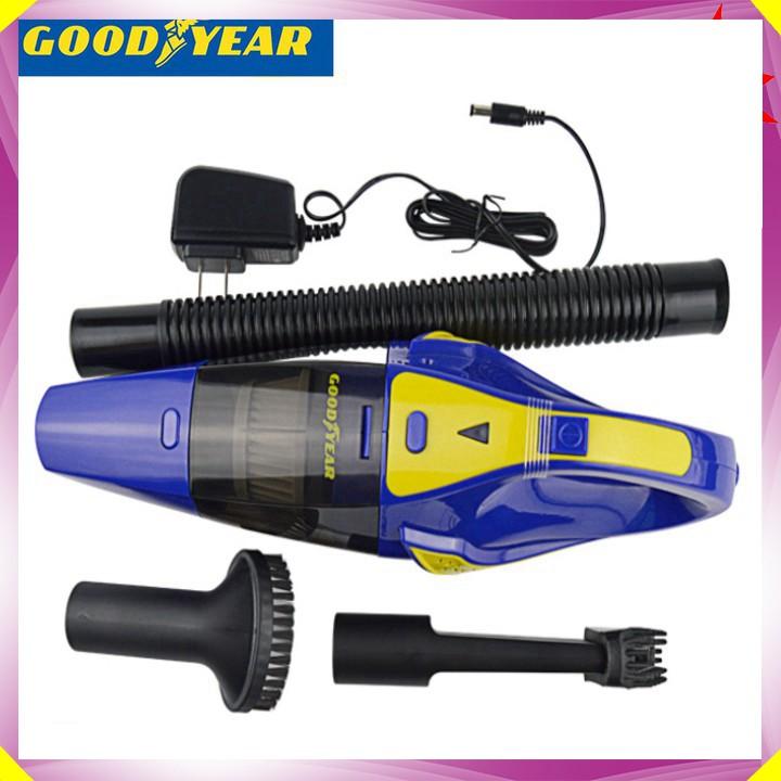 Máy hút bụi cầm tay sạc pin không dây khô và ướt Goodyear GY-2897 100W Lực hút 3000mbar - HÀNG NHẬP KHẨU