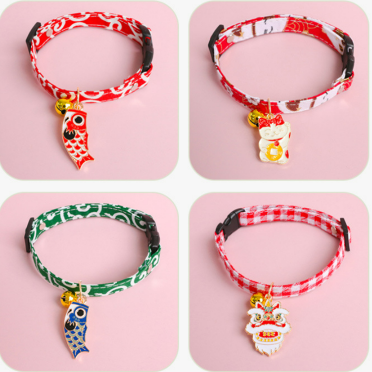 VÒNG CỔ CHARM HÌNH CÁ CHO THÚ CƯNG, CHÓ MÈO