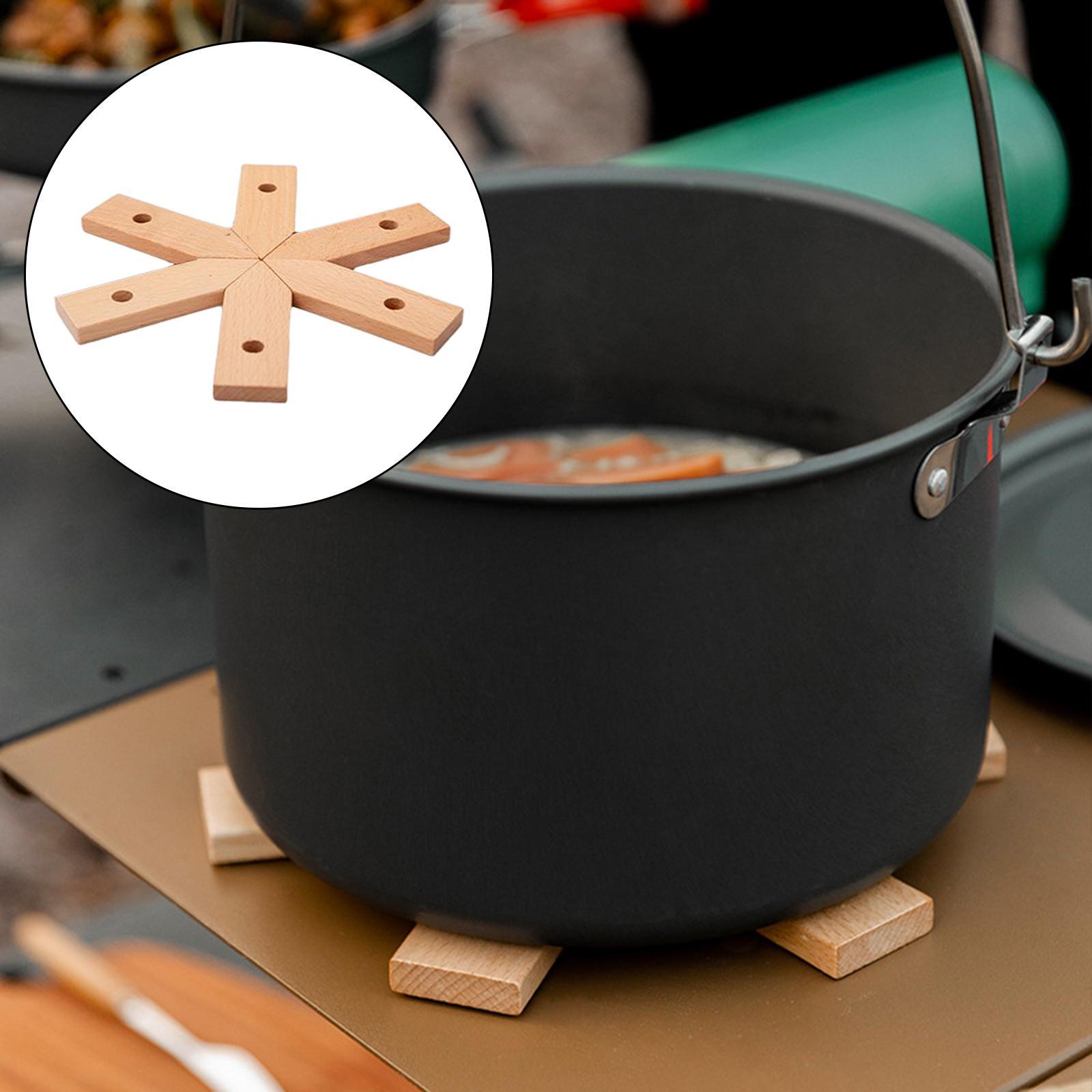 Wooden Placemat Dining Table Mat Coasters Beech Wood Drinkware for Outdoor