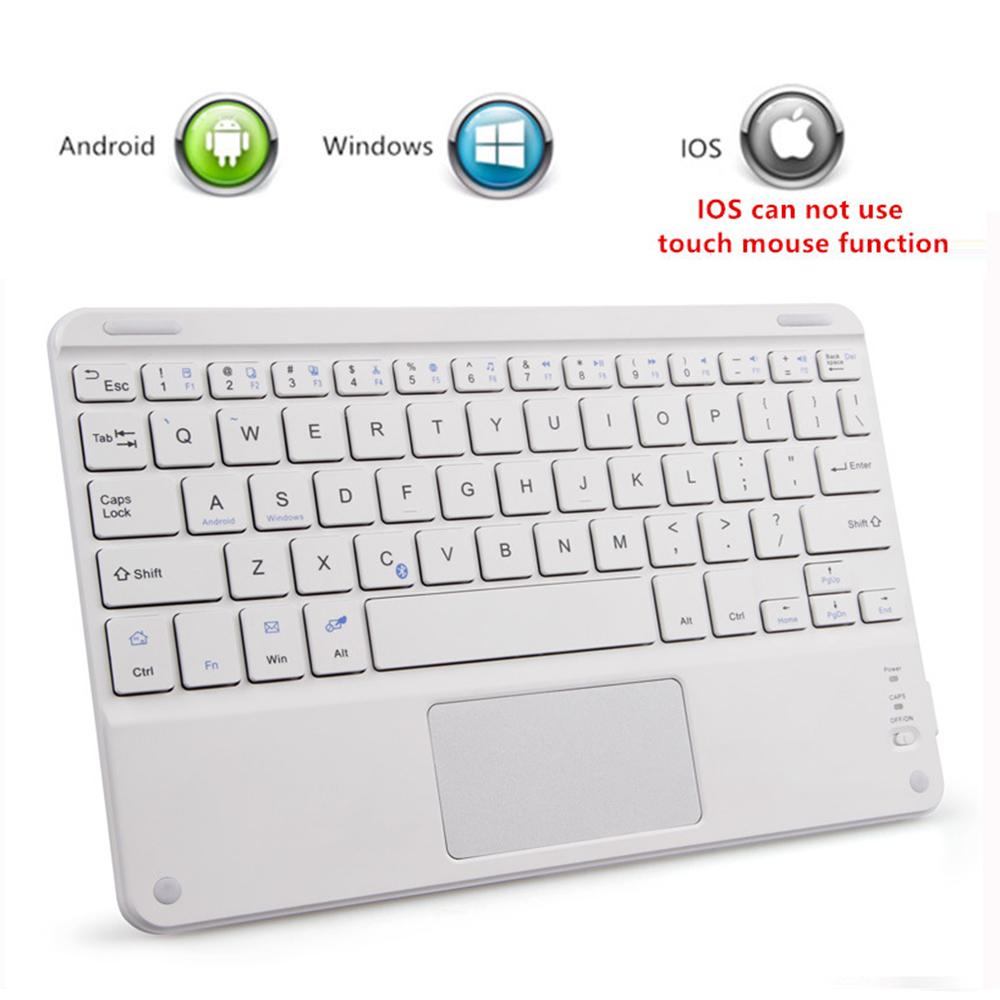 Bàn Phím Không Dây Bluetooth Có Bàn Di Chuột Đa Năng Di Động Không Dây Bàn Phím Có Bàn Di Chuột Cho Máy Tính Bảng Laptop iPad Smart Tivi