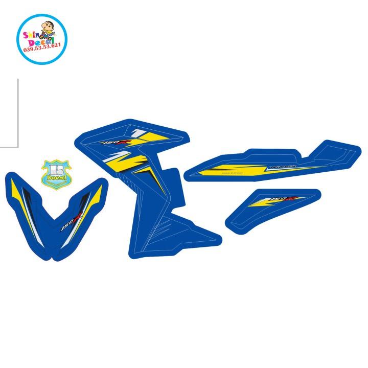 Tem rời winner dán xe xanh gp