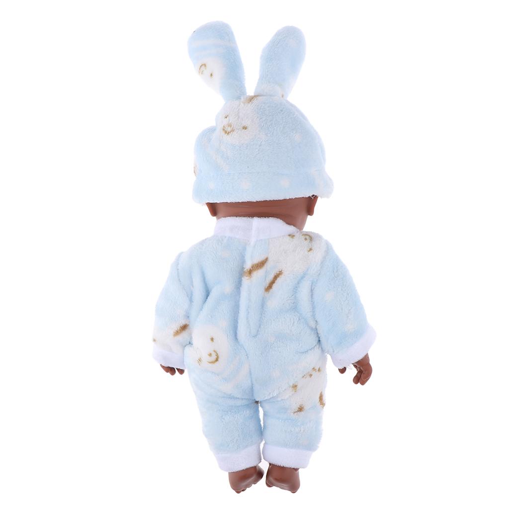 30cm Búp Bê Tái Sinh Người Mỹ Gốc Phi Full Vinyl Quà Tặng Cho Trẻ Sơ Sinh Màu Xanh