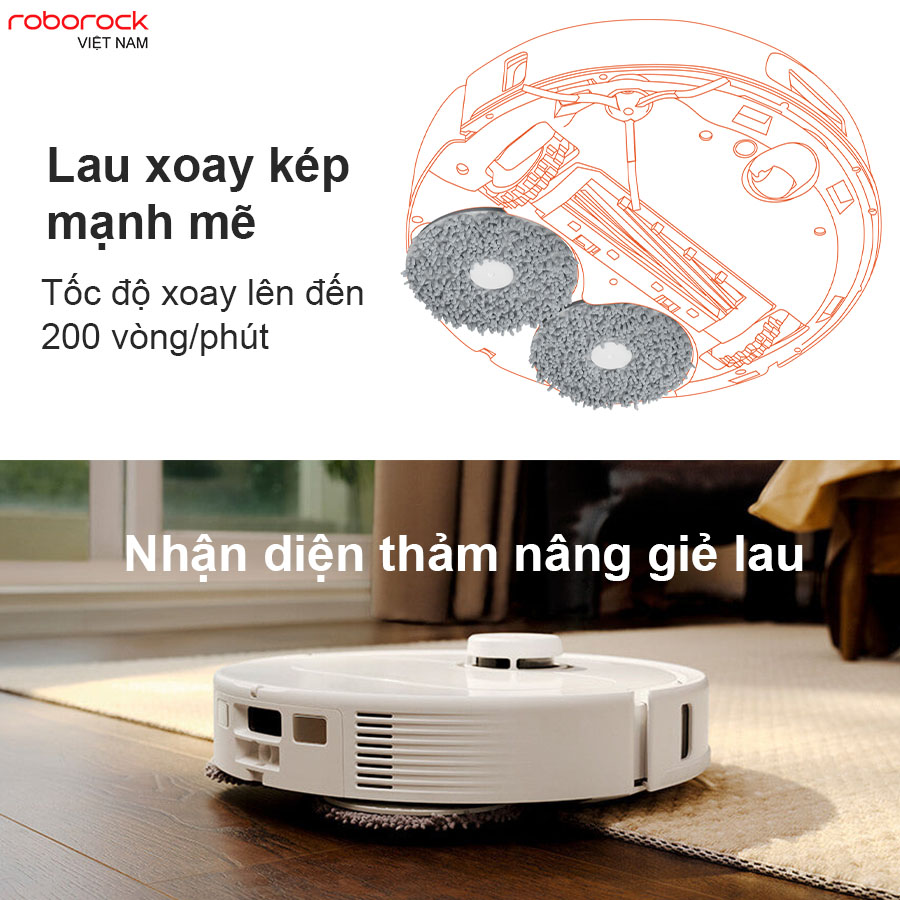 Roborock Q Revo Pro – Robot hút bụi lau nhà Giá rẻ- Hàng Chính Hãng