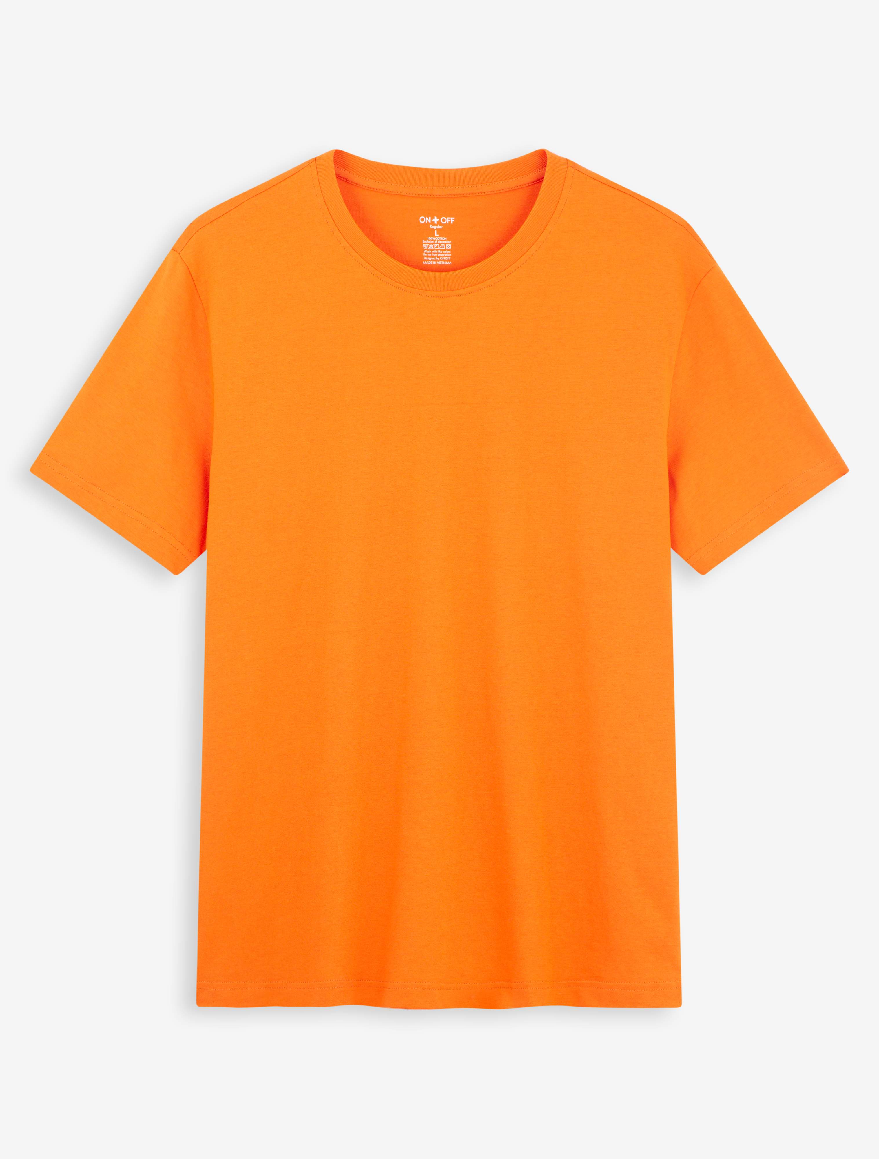 Áo phông nam không cổ cotton Mỹ ONOFF - 18TS22S137